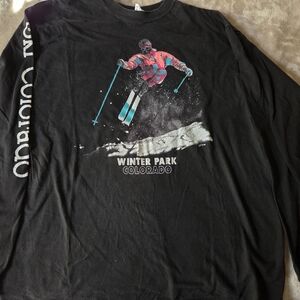 Hanes Black Long Sleeve Shirt